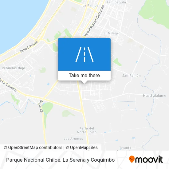 Parque Nacional Chiloé map