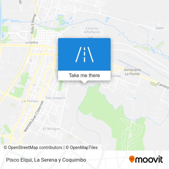 Pisco Elqui map