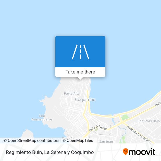 Regimiento Buin map