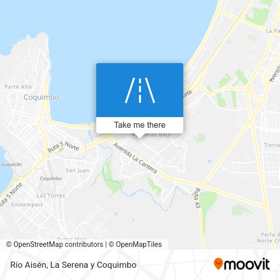 Río Aisén map