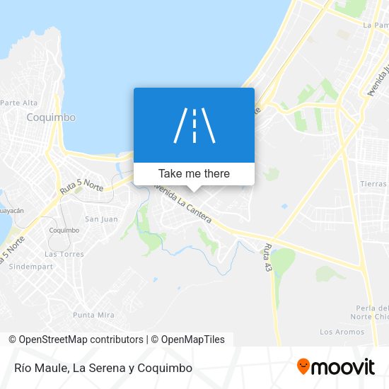 Río Maule map