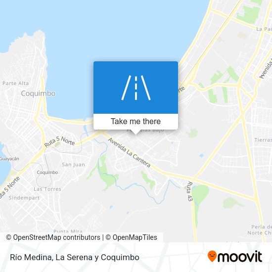 Río Medina map