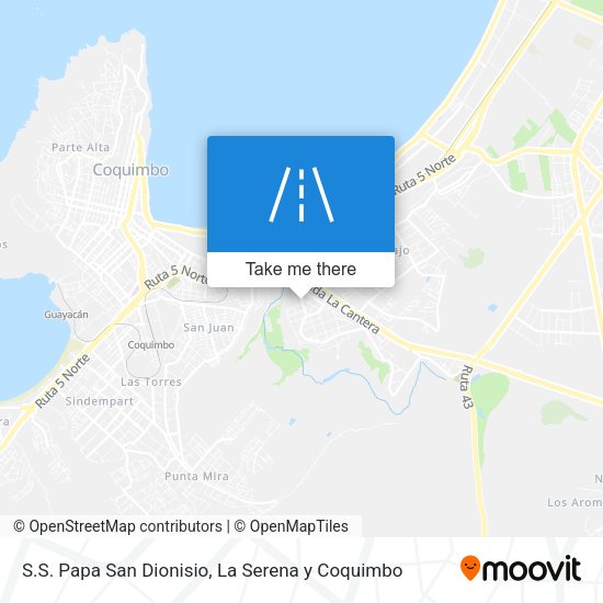 Mapa de S.S. Papa San Dionisio