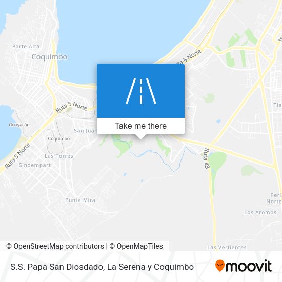 S.S. Papa San Diosdado map