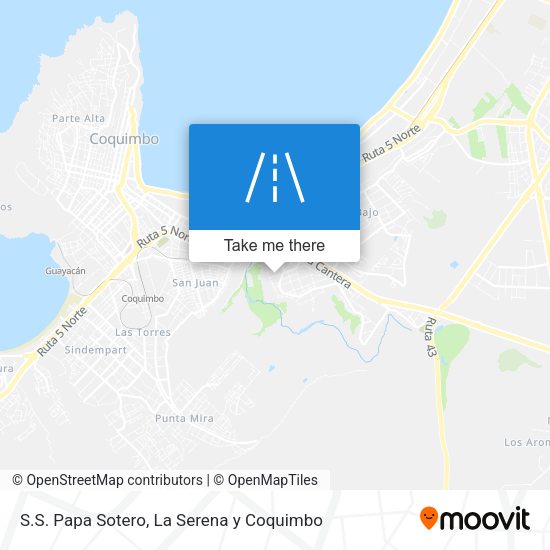 S.S. Papa Sotero map