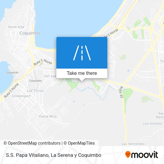 Mapa de S.S. Papa Vitaliano
