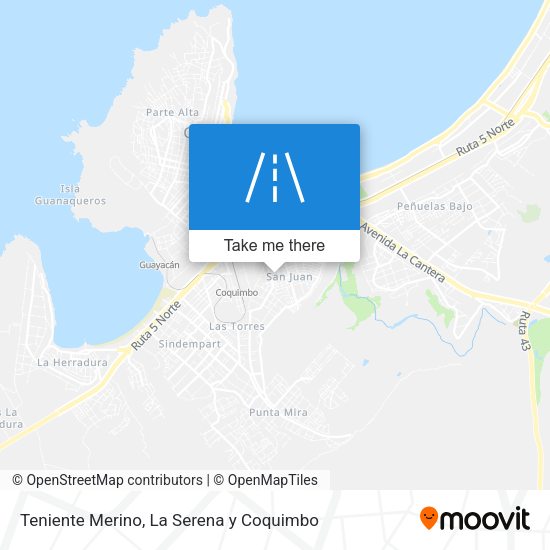 Mapa de Teniente Merino