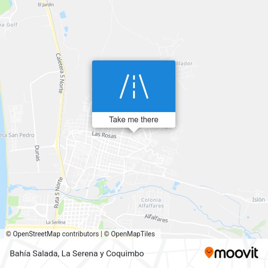 Mapa de Bahía Salada