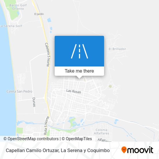 Capellan Camilo Ortuzar map