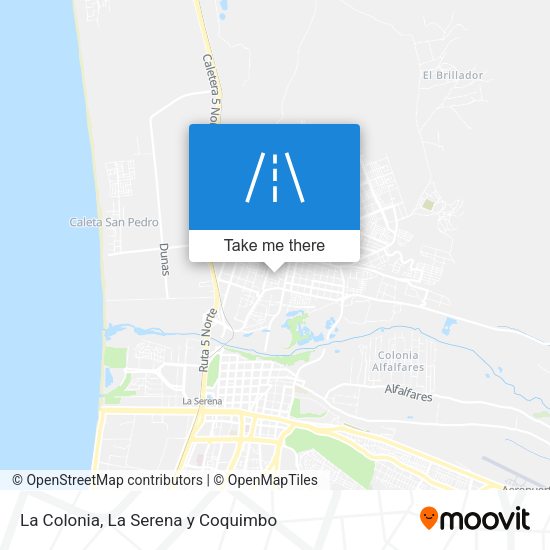 La Colonia map