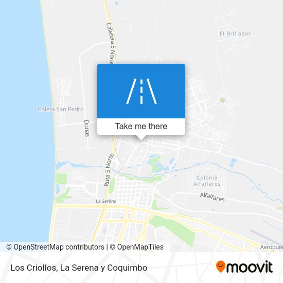 Los Criollos map