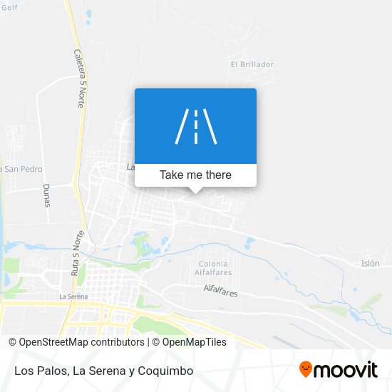 Los Palos map