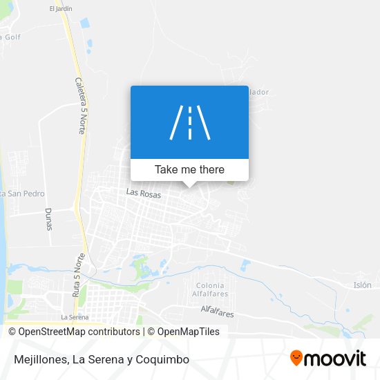 Mejillones map