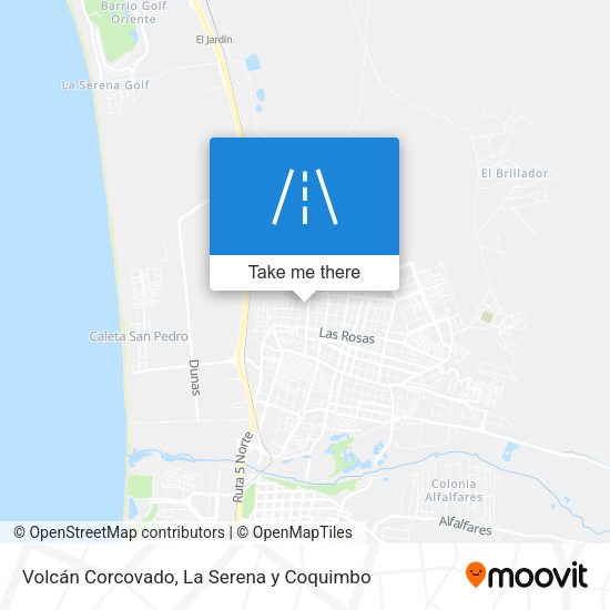 Volcán Corcovado map