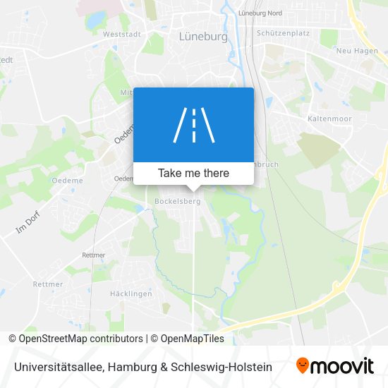 Universitätsallee map
