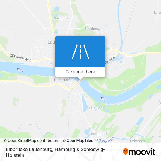 Elbbrücke Lauenburg map