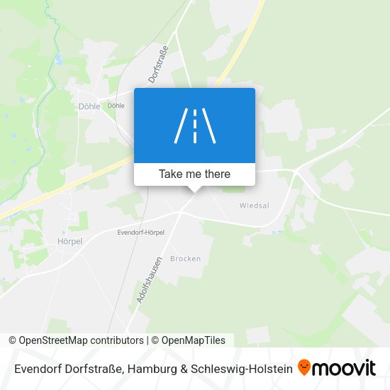 Evendorf Dorfstraße map
