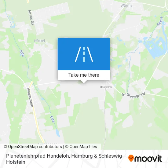 Карта Planetenlehrpfad Handeloh