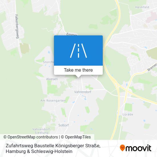 Zufahrtsweg Baustelle Königsberger Straße map