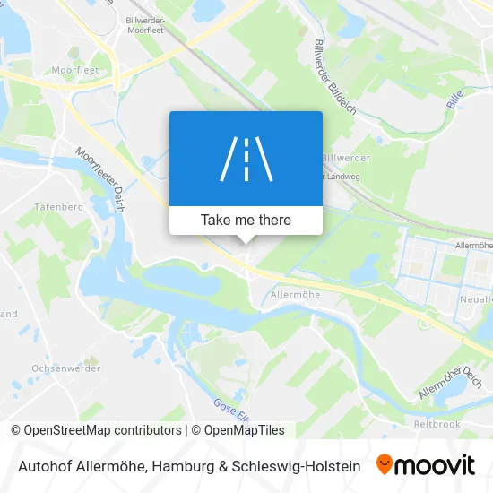 Карта Autohof Allermöhe