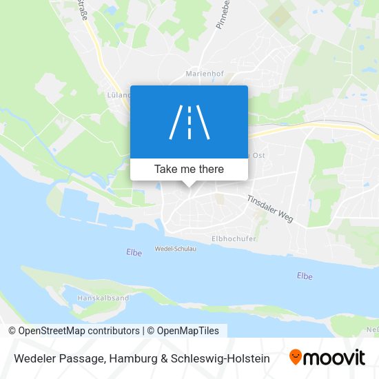 Wedeler Passage map