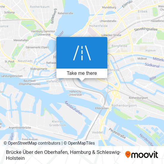 Brücke Über den Oberhafen map