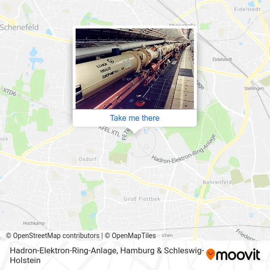Карта Hadron-Elektron-Ring-Anlage