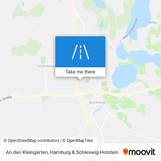 An den Kleingärten map