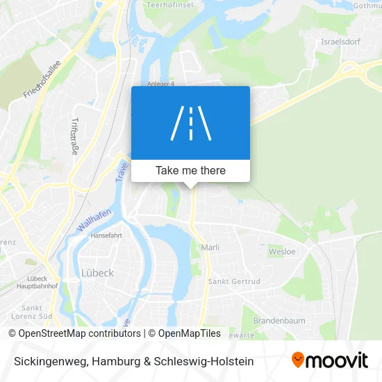 Карта Sickingenweg