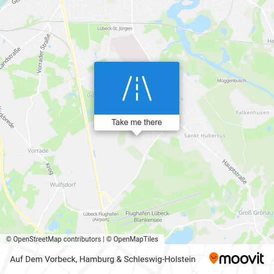 Карта Auf Dem Vorbeck