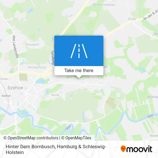 Карта Hinter Dem Bornbusch