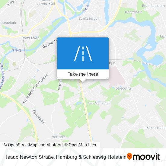 Isaac-Newton-Straße map