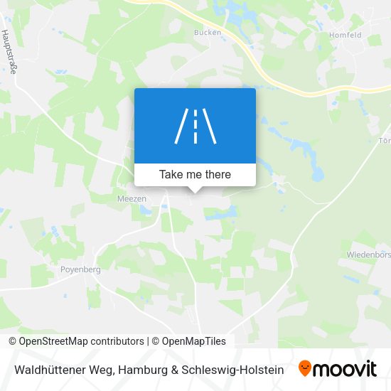 Waldhüttener Weg map