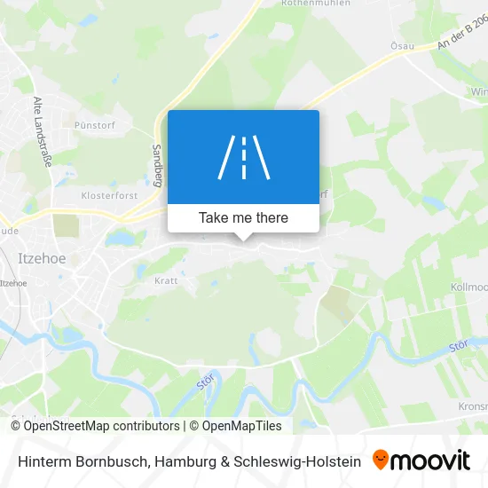 Карта Hinterm Bornbusch