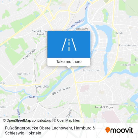 Fußgängerbrücke Obere Lachswehr map