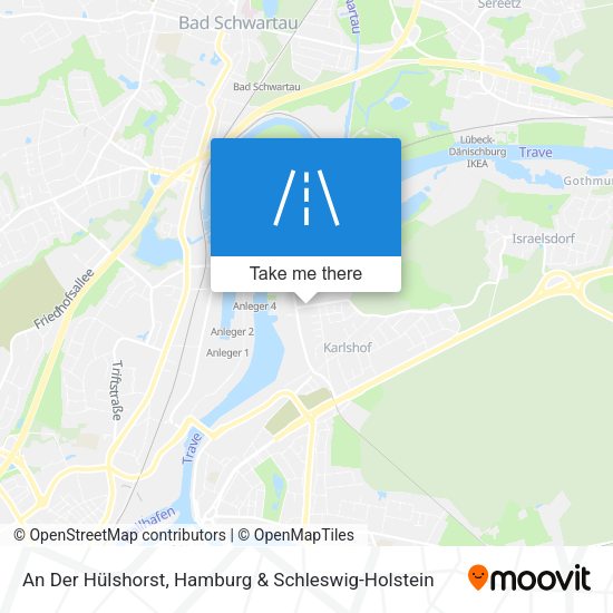 An Der Hülshorst map