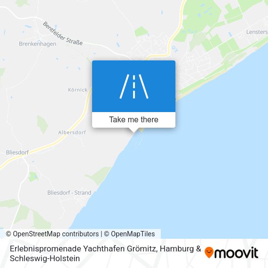 Erlebnispromenade Yachthafen Grömitz map
