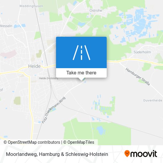 Moorlandweg map