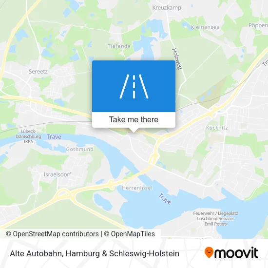 Карта Alte Autobahn