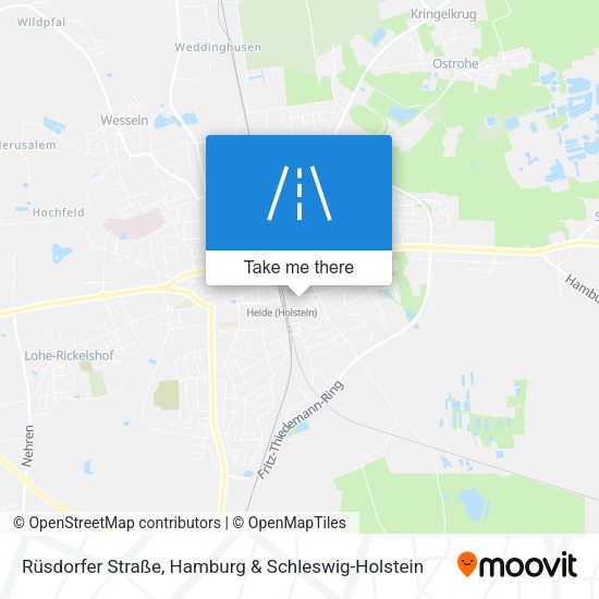 Rüsdorfer Straße map
