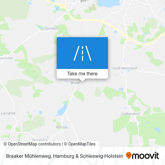 Braaker Mühlenweg map