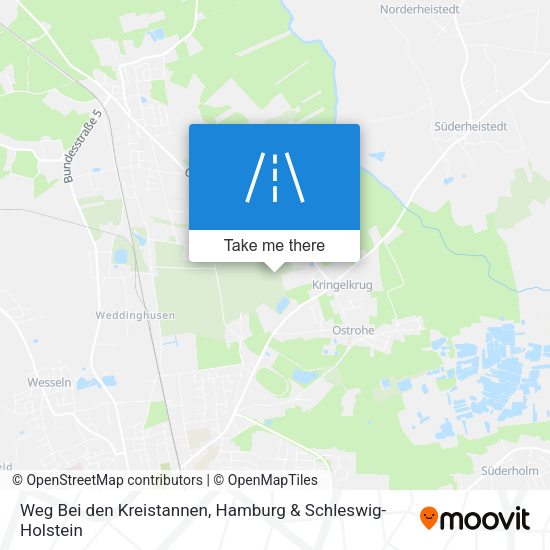 Weg Bei den Kreistannen map