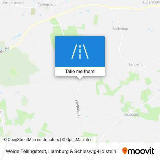 Карта Weide Tellingstedt