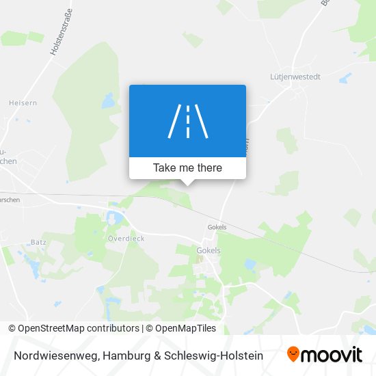 Nordwiesenweg map