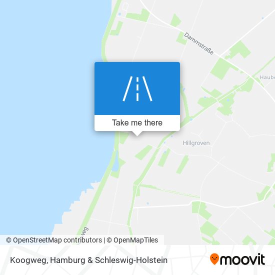 Koogweg map