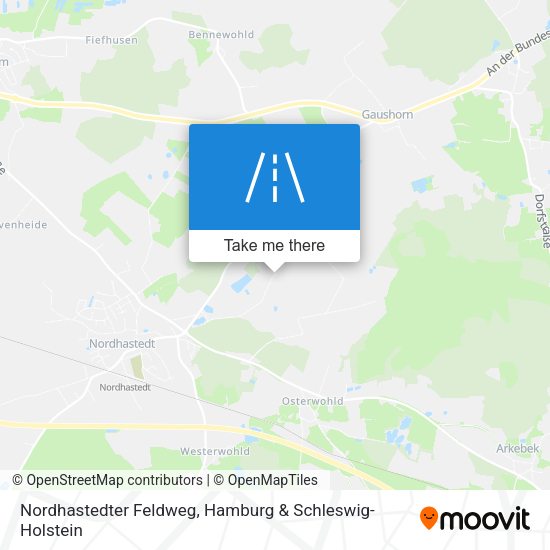 Nordhastedter Feldweg map