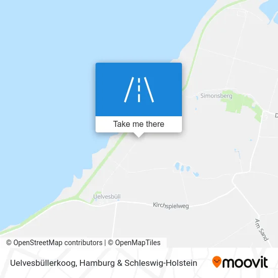 Карта Uelvesbüllerkoog