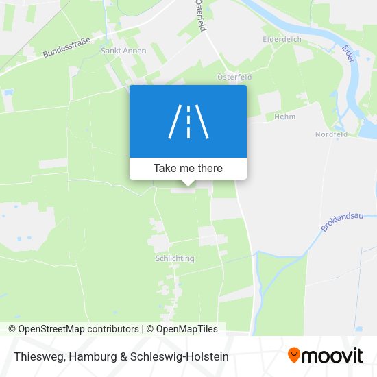 Thiesweg map