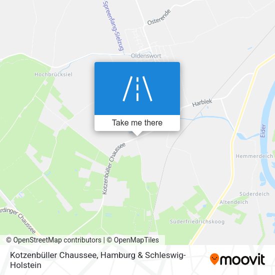 Kotzenbüller Chaussee map