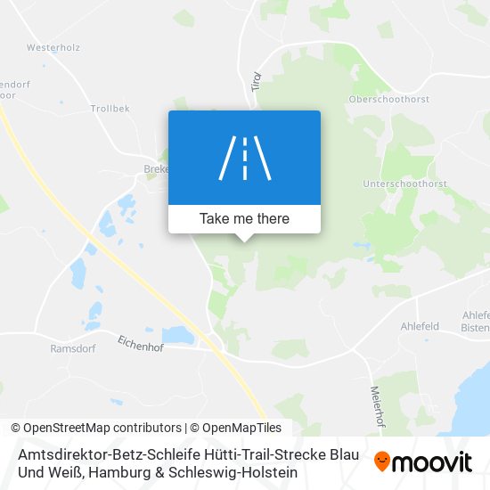 Amtsdirektor-Betz-Schleife Hütti-Trail-Strecke Blau Und Weiß map